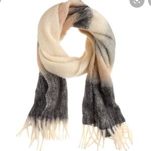 NEW J Crew Brushed Wool Colorblock Scarf